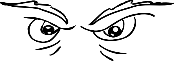 600x211 Scary Eyes Clip Art