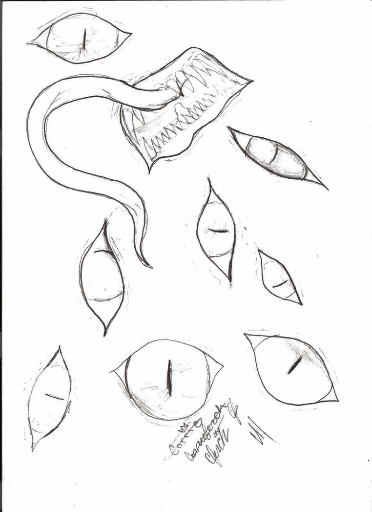 762x1048 Awesome Weird Creepy Eyes And Mouth Thing 3 By Cmdragonfire