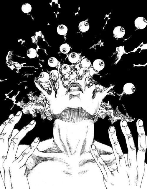 499x642 Scary Blood Black And White Eyes Creepy Horror Gore Manga Shintaro