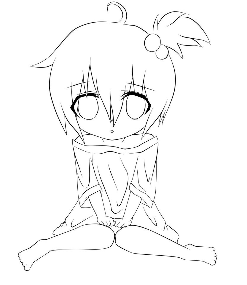 833x959 Little Girl Lineart By Vijohnsyu On Line Art