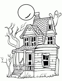 Creepy House Drawing