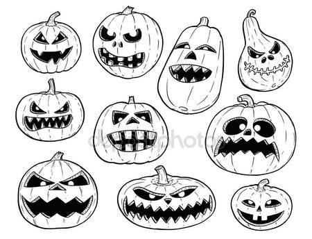 450x344 Pumpkin Smiling Halloween Harrasment Horror Spooky Hand Drawing