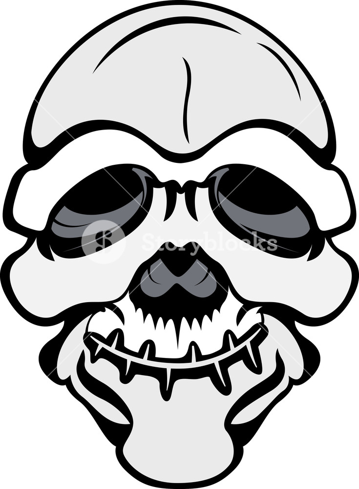 735x1000 Funny Skull Royalty Free Stock Image