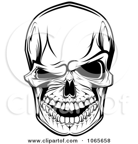 450x470 Clipart Scary Skull 5