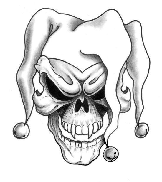 550x620 Cool Skull Drawing Images