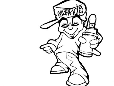 480x360 How To Draw A Graffiti Character Creepy