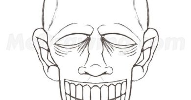 390x205 Scary Teddy Bear Colored Drawing