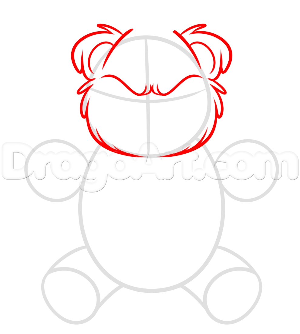 989x1100 Draw A Scary Teddy Bear Step By Step Drawing Sheets Added By
