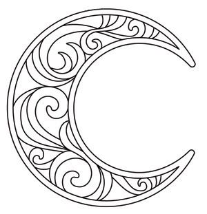 300x311 Crescent Moon Urban Threads Unique And Awesome Embroidery