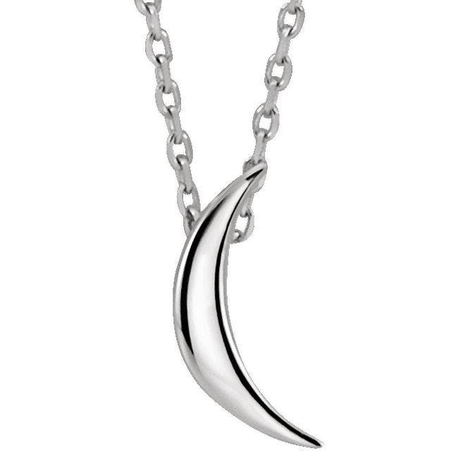 640x640 Crescent Moon Gold Necklace