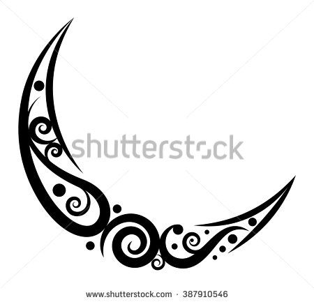 450x433 Pretty Cut Photo From Background Crescent Moon Stock Images