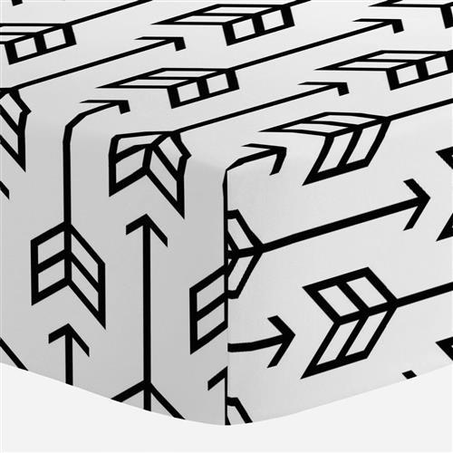 500x500 Black Arrow Crib Sheet Carousel Designs