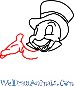 300x350 How To Draw Jiminy Cricket