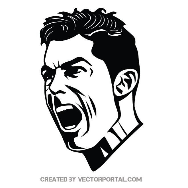 660x660 Cristiano Ronaldo Vector Illustration Celebrity Vector