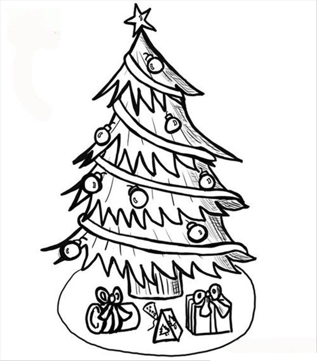 650x741 Christmas Tree Coloring Pages Holiday Coloring Pages