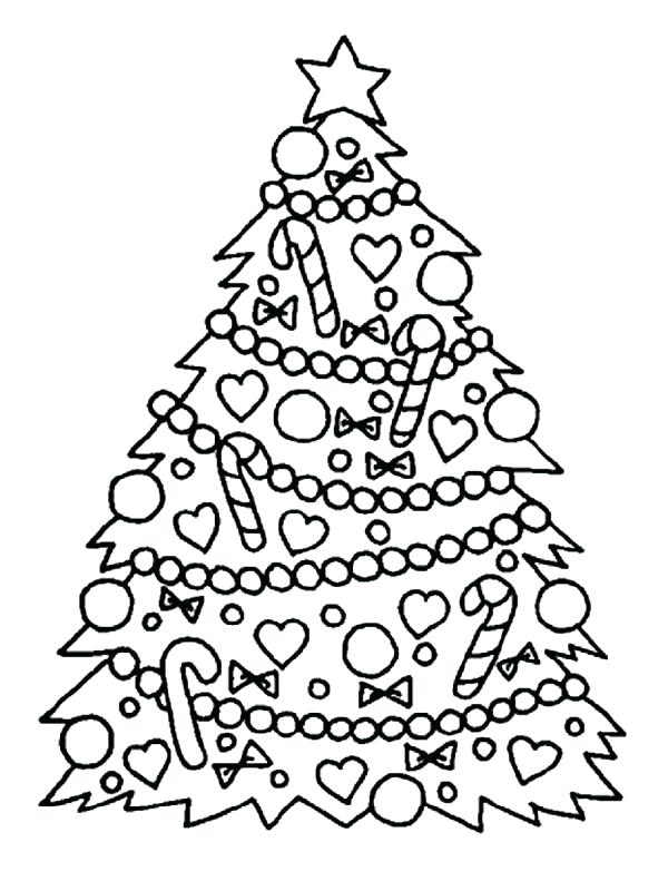 600x791 Christmas Tree Coloring Sheet Pdf