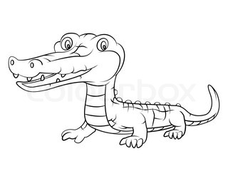 320x254 Crocodile Cartoon Stock Vector Colourbox