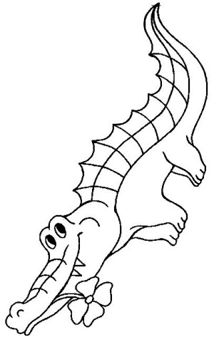 300x480 Crocodiles Coloring Page 2 Crocodiles Coloring Book