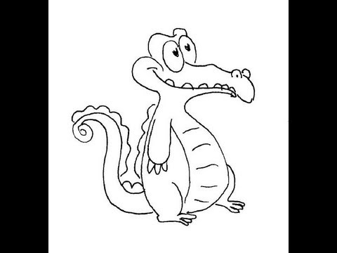 480x360 Crocodile Swampy. How To Draw A Easy