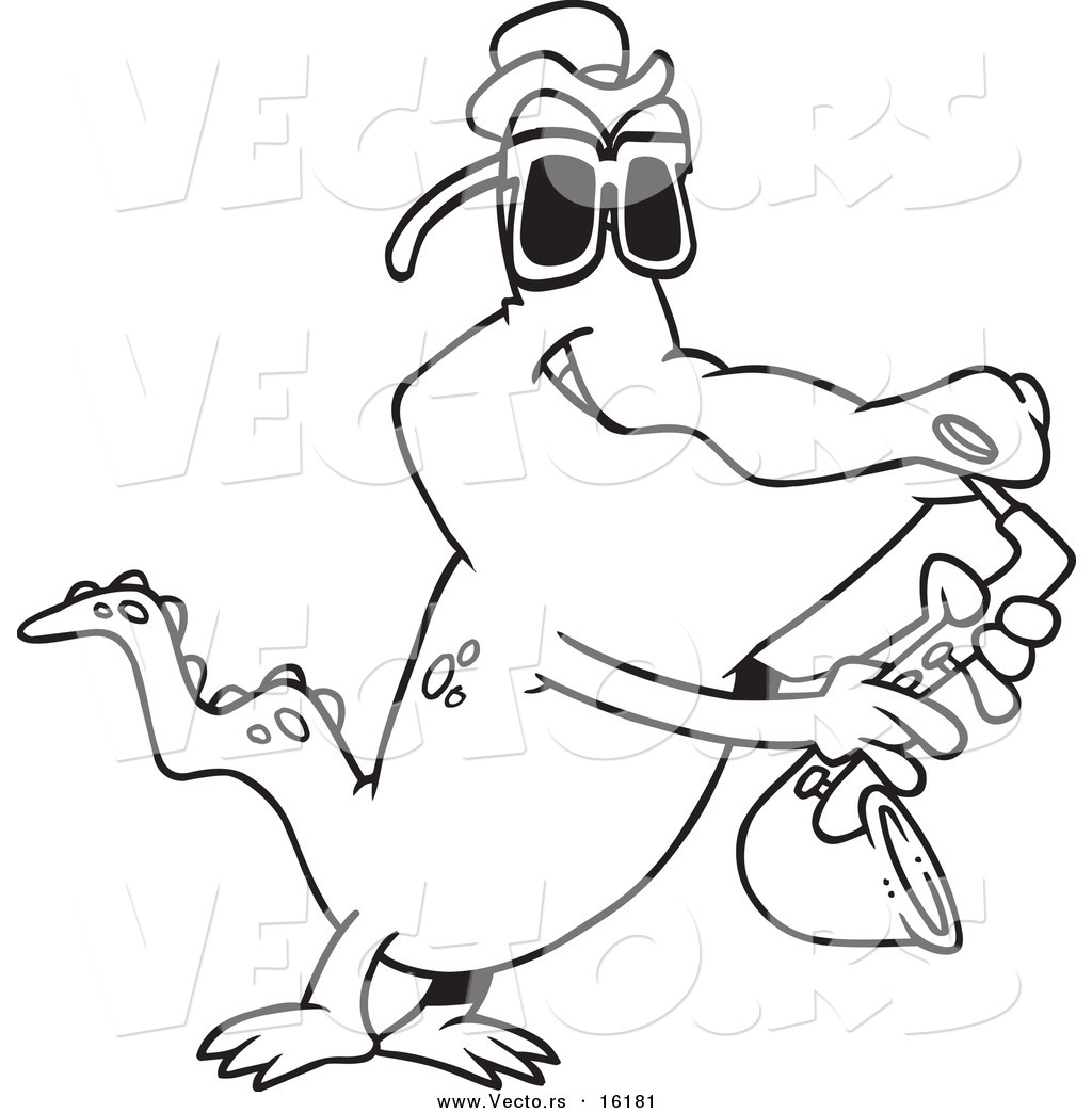 1024x1044 Vector Of A Cartoon Gator Playing The Blues