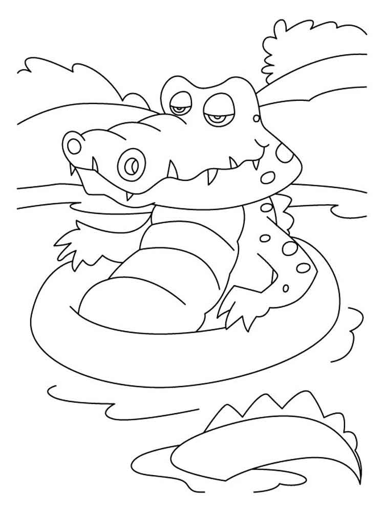 750x1000 Crocodile Coloring Pages. Download And Print Crocodile Coloring Pages