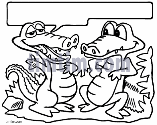 548x437 Free Drawing Of Crocodile Comic Bw From The Category Reptiles
