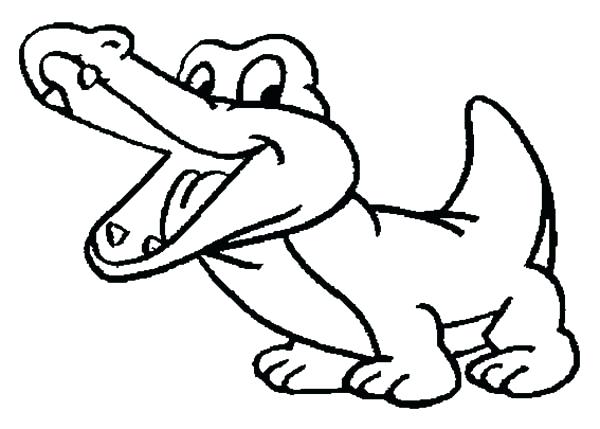 600x429 Baby Crocodile Coloring Pages Baby Penguin Coloring Page