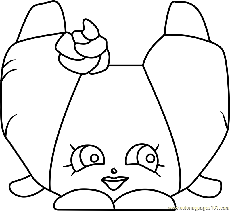 800x736 Croissant D'Or Shopkins Coloring Page