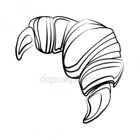 450x450 Croissant ,bread With Coffee ,breakfast Stock Vector Favector