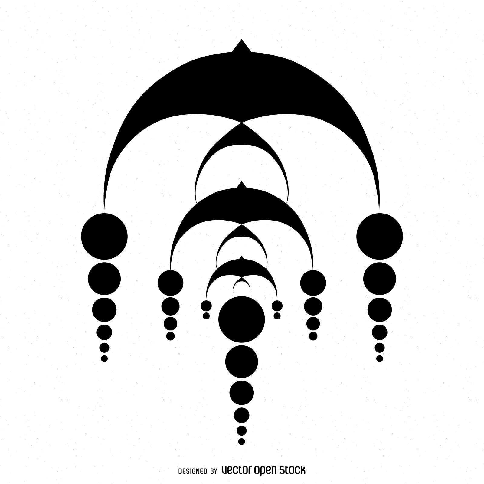 1600x1600 Abstract Cascading Crop Circle Design