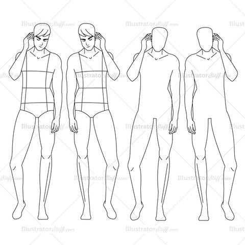 480x480 Fashion Croquis Templates Page 2 Illustrator Stuff