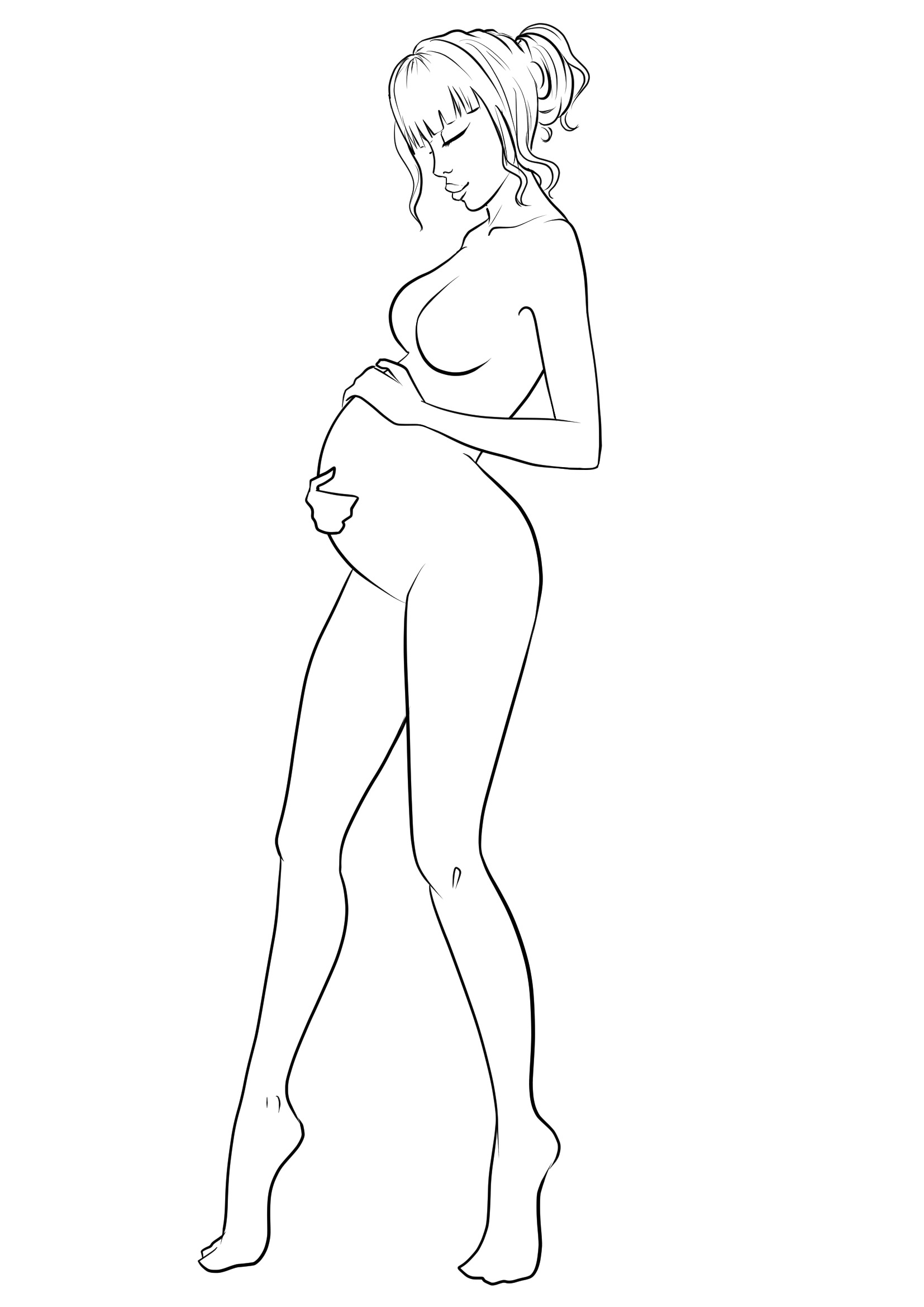1654x2339 Maternity Fashion Template 36 I Draw Fashion