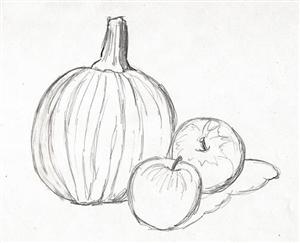 Cross Contour Drawing Fruit at GetDrawings | Free download