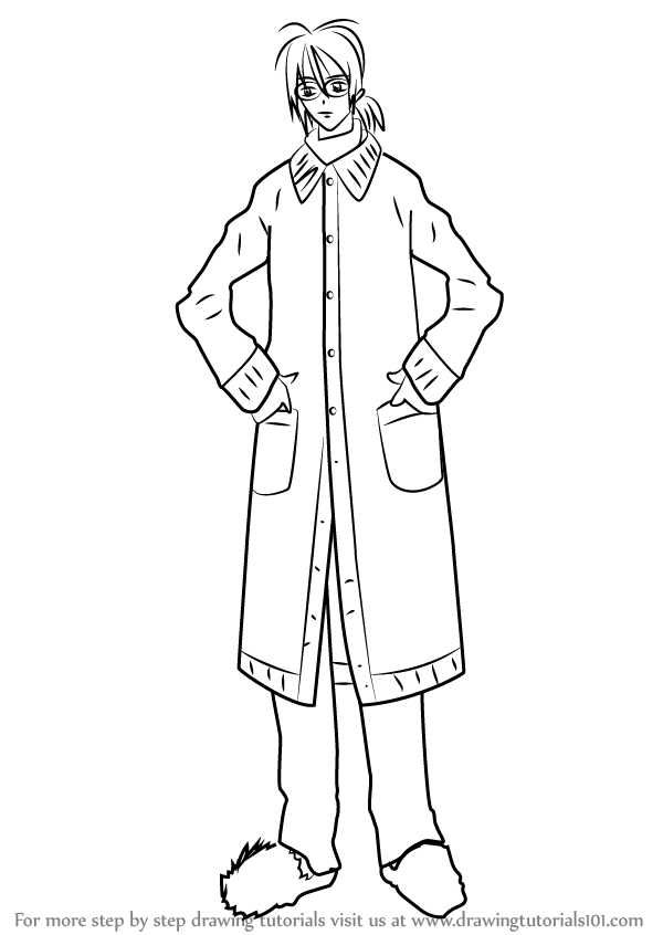 600x846 Learn How To Draw Kaien Cross From Vampire Knight (Vampire Knight