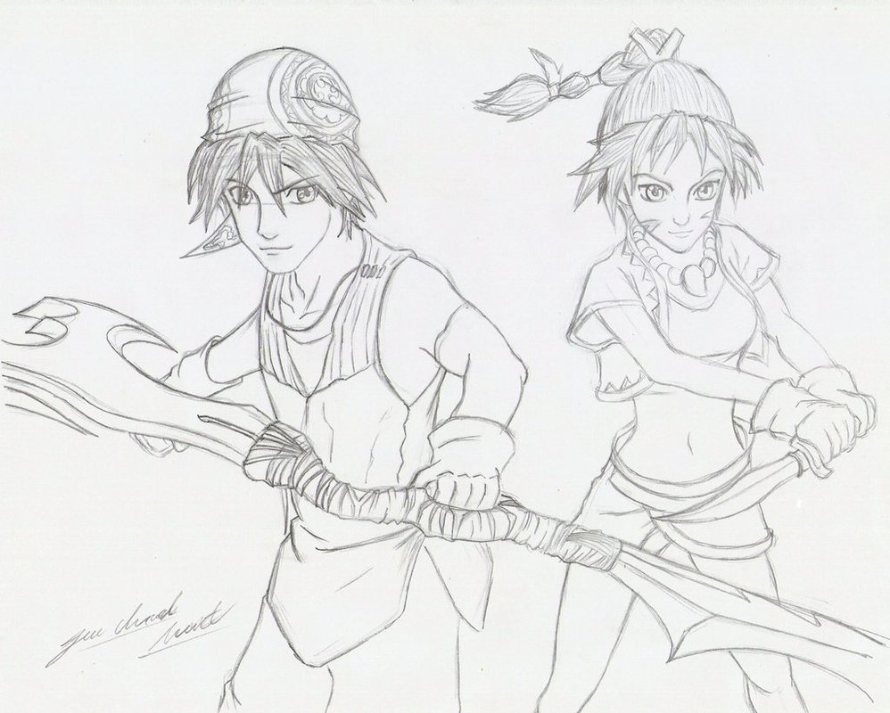 998x800 Serge And Kid (Chrono Cross) By Davidlatorre