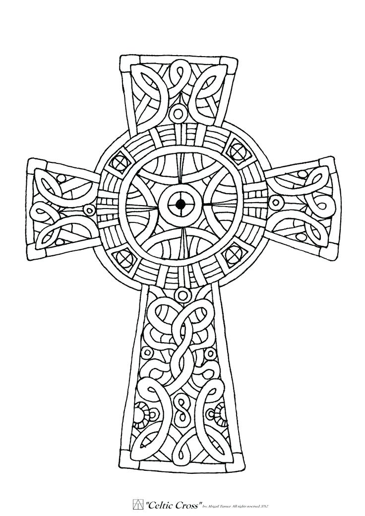 736x1039 Coloring Pages Crosses