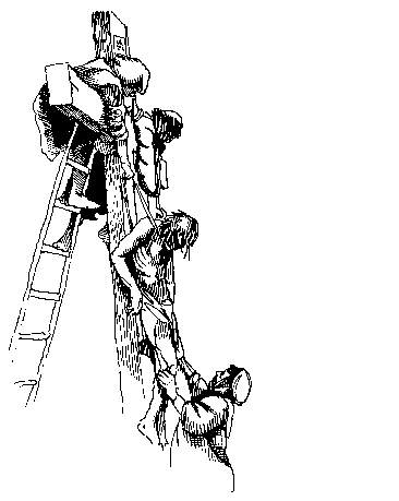 366x459 Drawn Cross Jesus