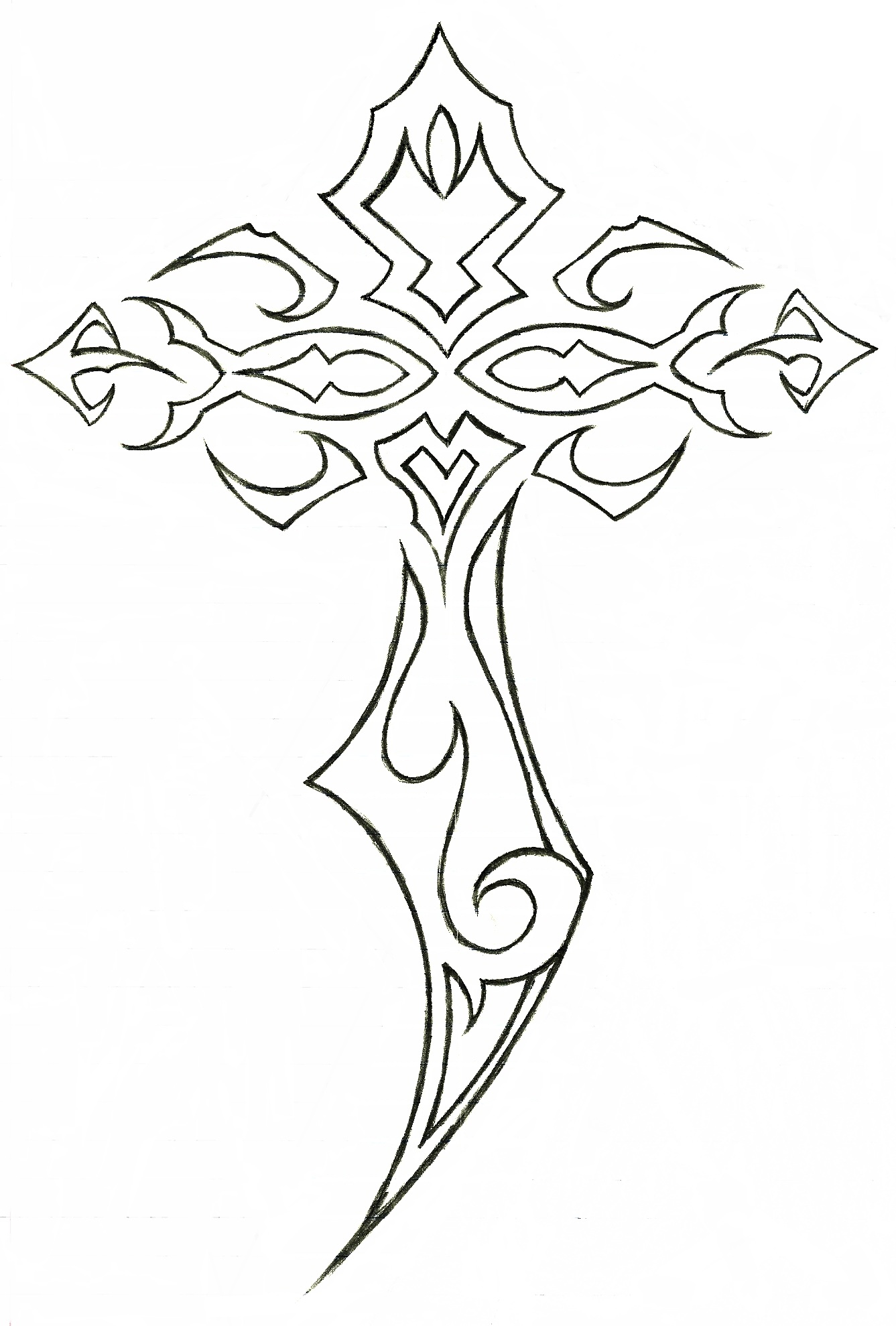 1337x1979 Tribal Cross Tattoos 20 Tribal Cross Tattoos For Men