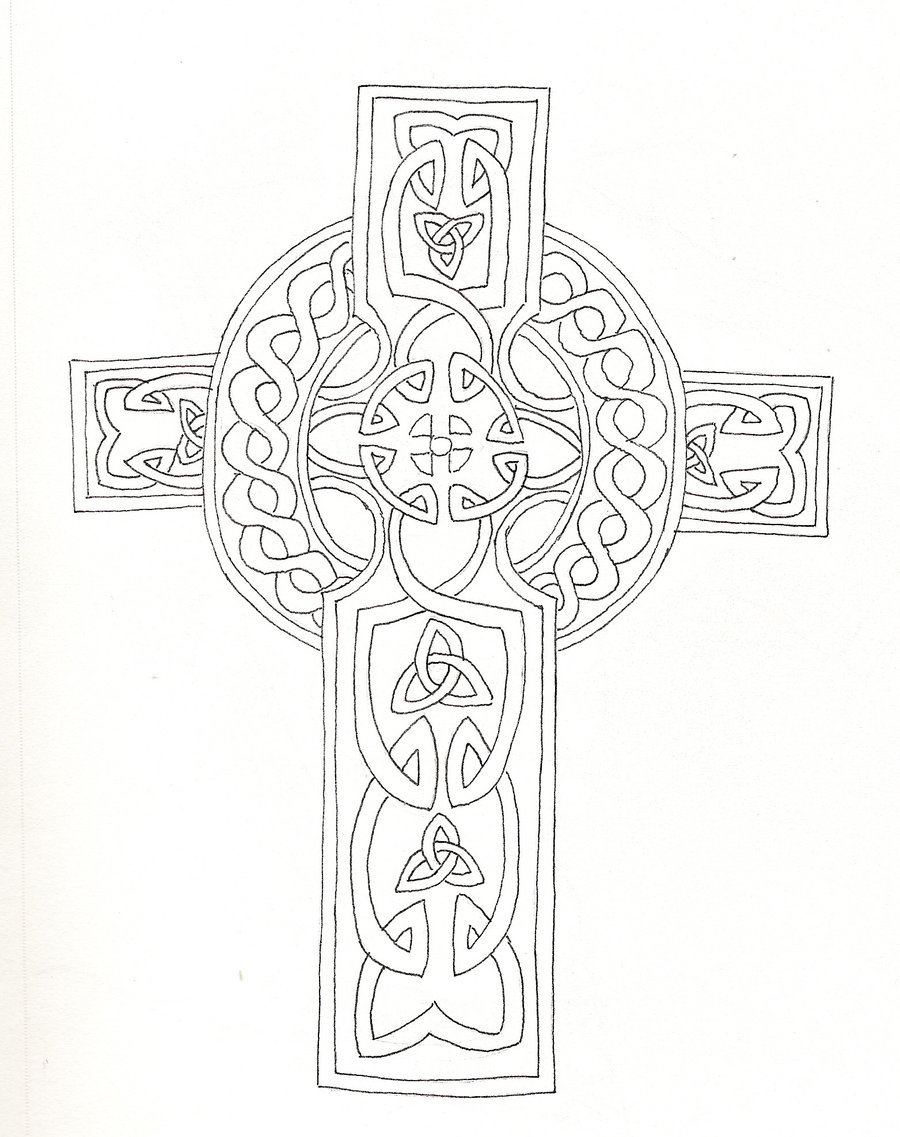 900x1137 Celtic Cross By Kattiger