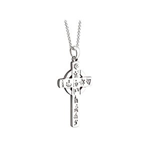 300x300 Celtic Cross Necklace Large Silver Celtic Symbols