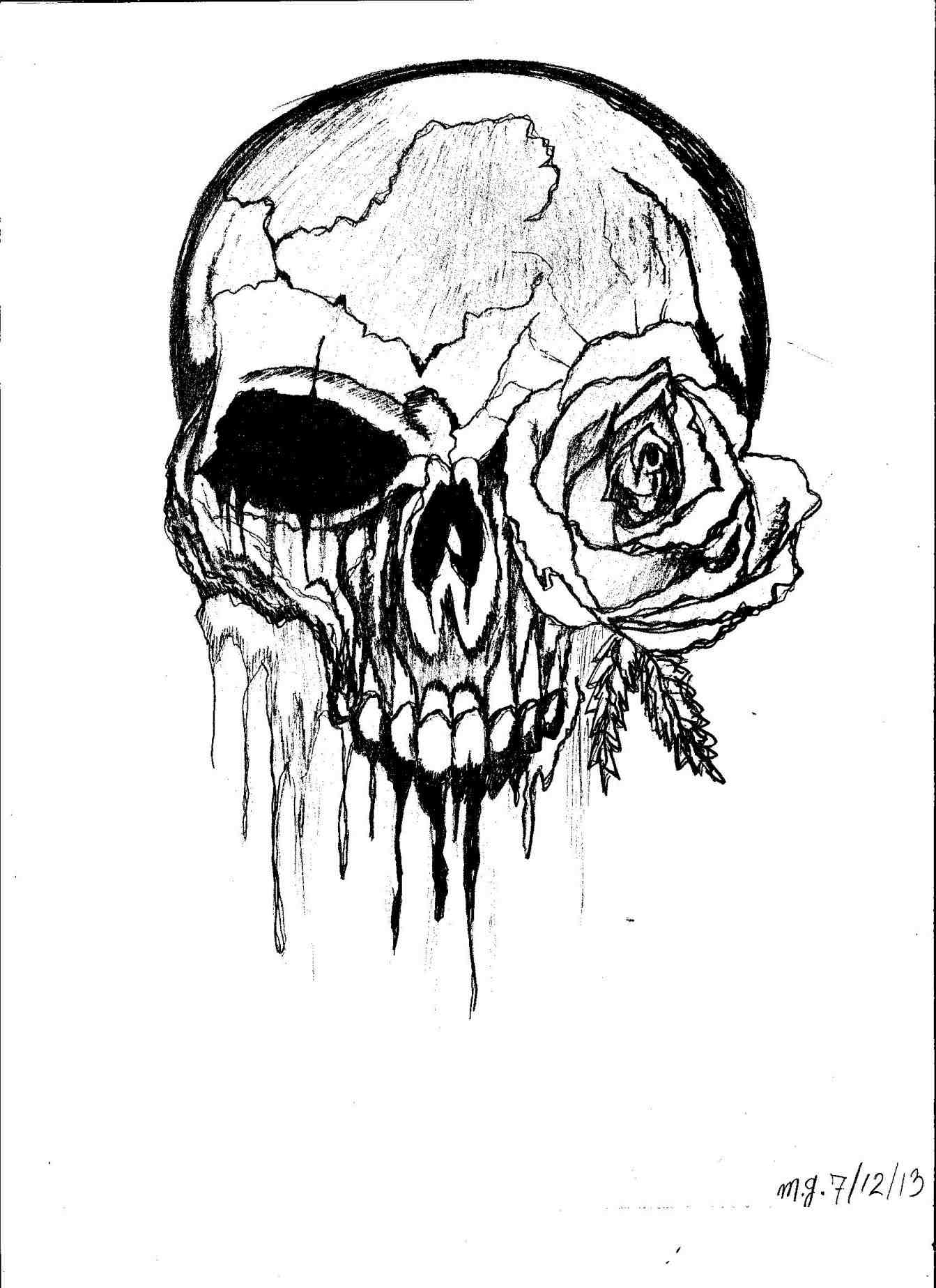 1343x1847 Dark Gothic Drawings In Pencil