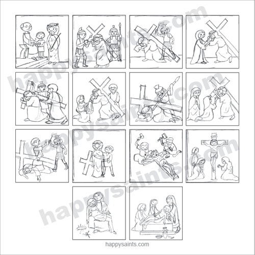 500x499 Happy Saints Way Of The Cross Sketches