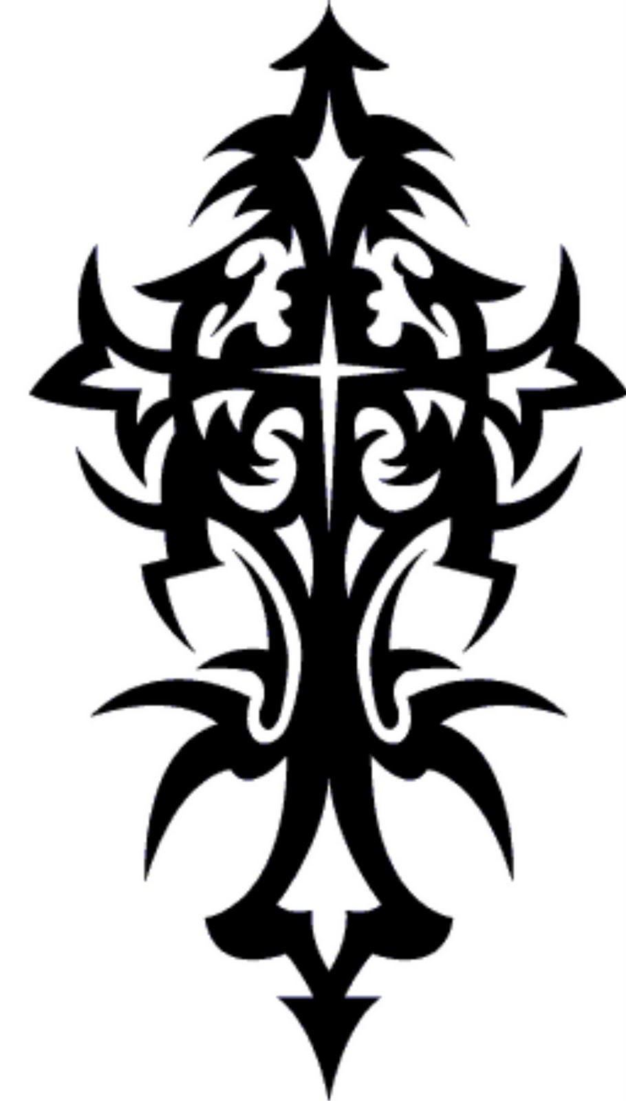 910x1600 8 Tribal Cross Tattoo Designs And Stencils
