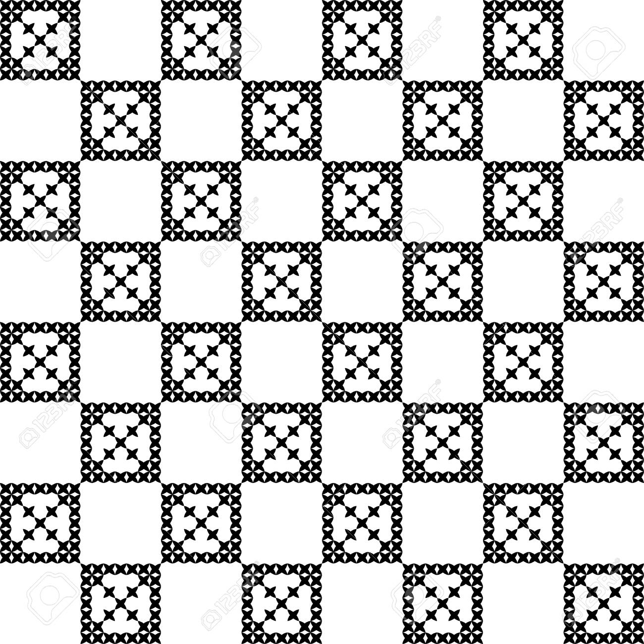 1300x1300 Seamless Embroidered Texture Of Abstract Flat Patterns, Cross