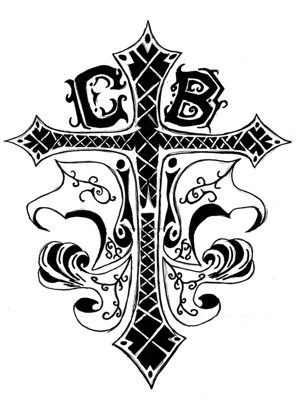 600x812 Cross Tattoo Commission By Navina