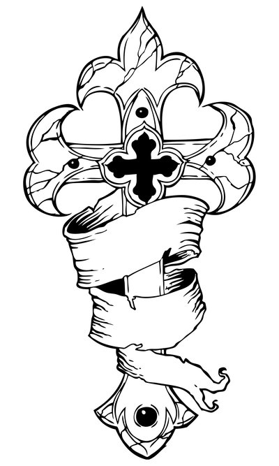 400x667 Tattoos Drawings Crosseshigh Quality Photos Flash Designs Tattoo 2012