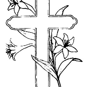 300x300 How To Draw Cross Coloring Page Coloring Sun