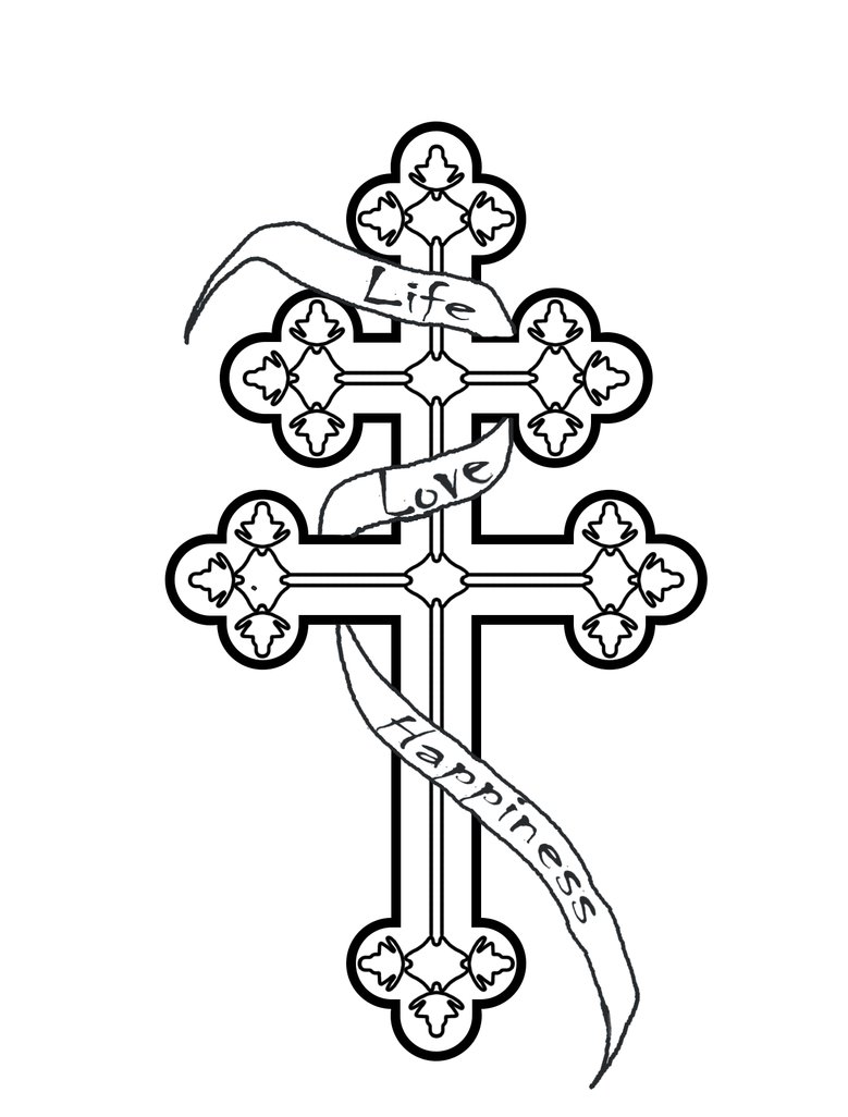 779x1026 French Cross With Ribbon By Wrenchman
