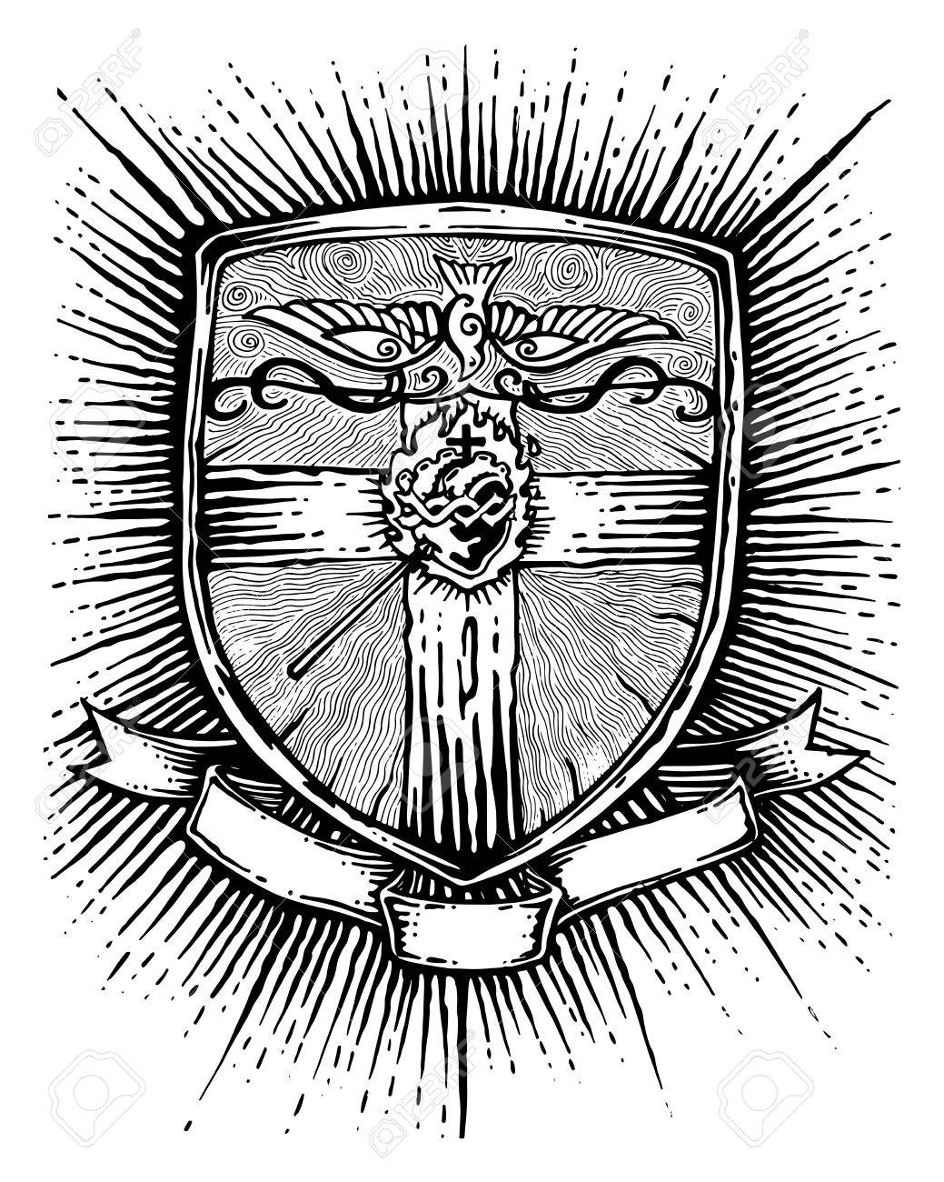 1039x1300 Hand Drawn Vector Illustration Or Drawing Of Badge