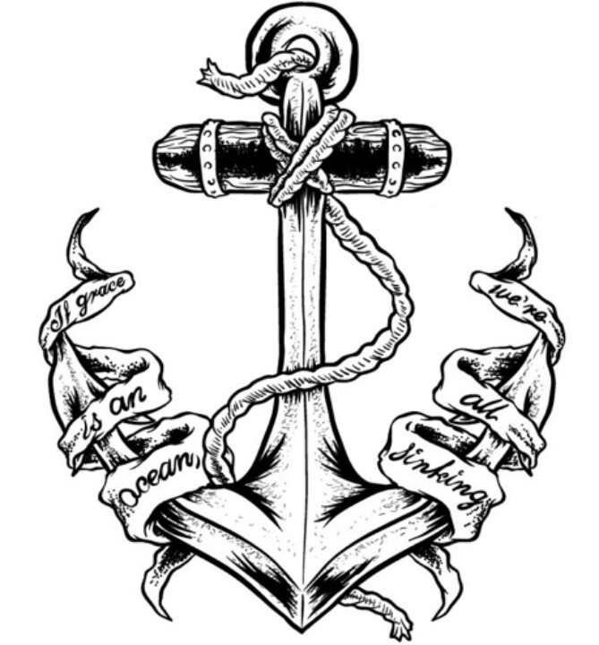 669x720 Anchor Cross Tattoos Collection